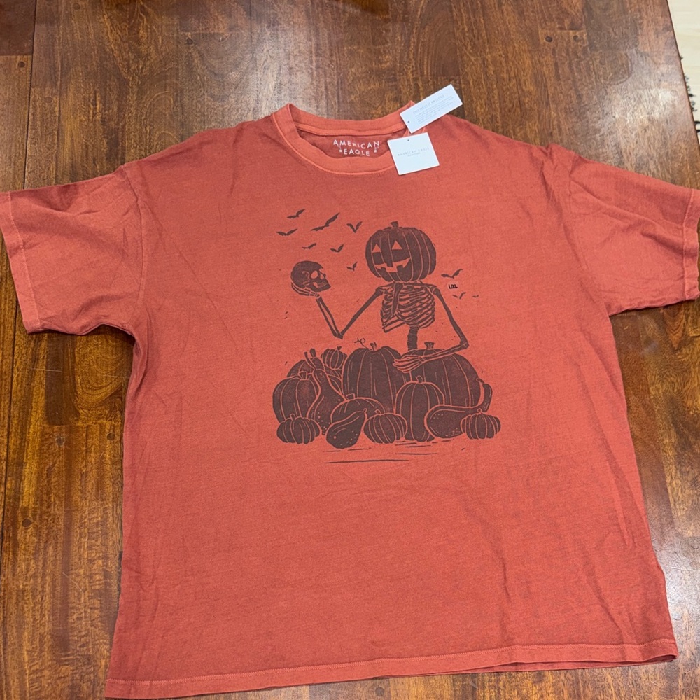 NWT American Eagle Rustic Pumpkin Patch Graphic T… - image 2